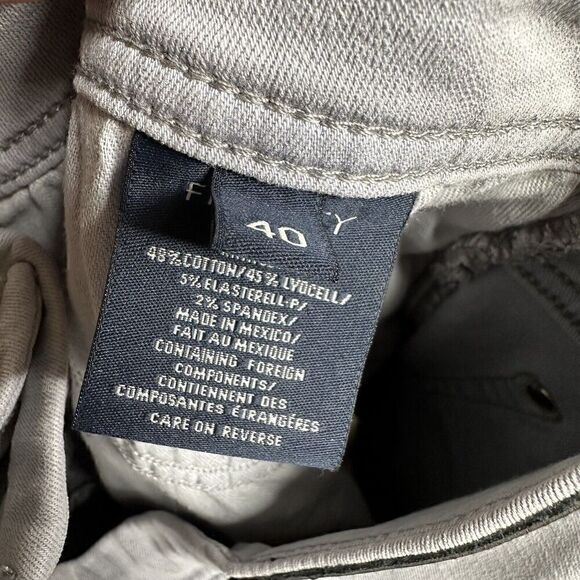 NWT Fidelity Denim Jeans Jimmy Slim Straight Leg Stretch Men Pewter Gray Size 40 - Picture 7 of 8